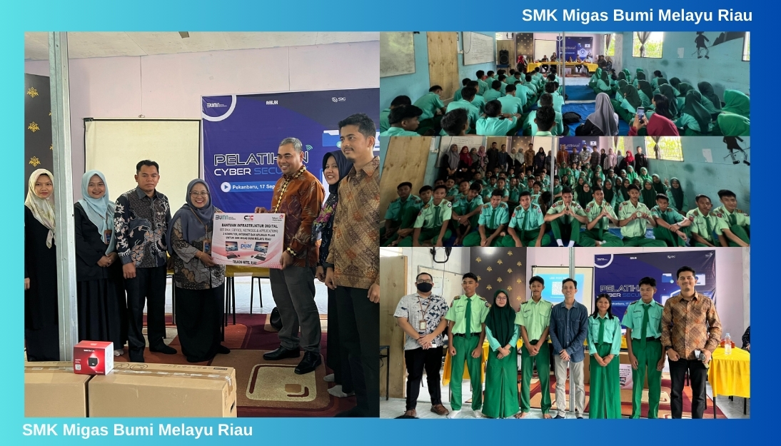 Bentuk CSR, PT. Telkom Indonesia Sumbang Device Network Application (DNA) untuk SMK Migas bumi Melayu Riau